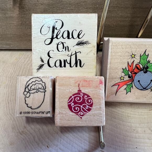 Rubber Stamp Christmas Mixed Lot - Picture 2 of 6